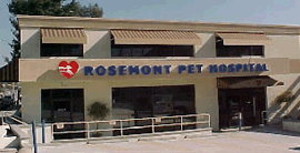 Photo of front of rosemont veterinary hospital